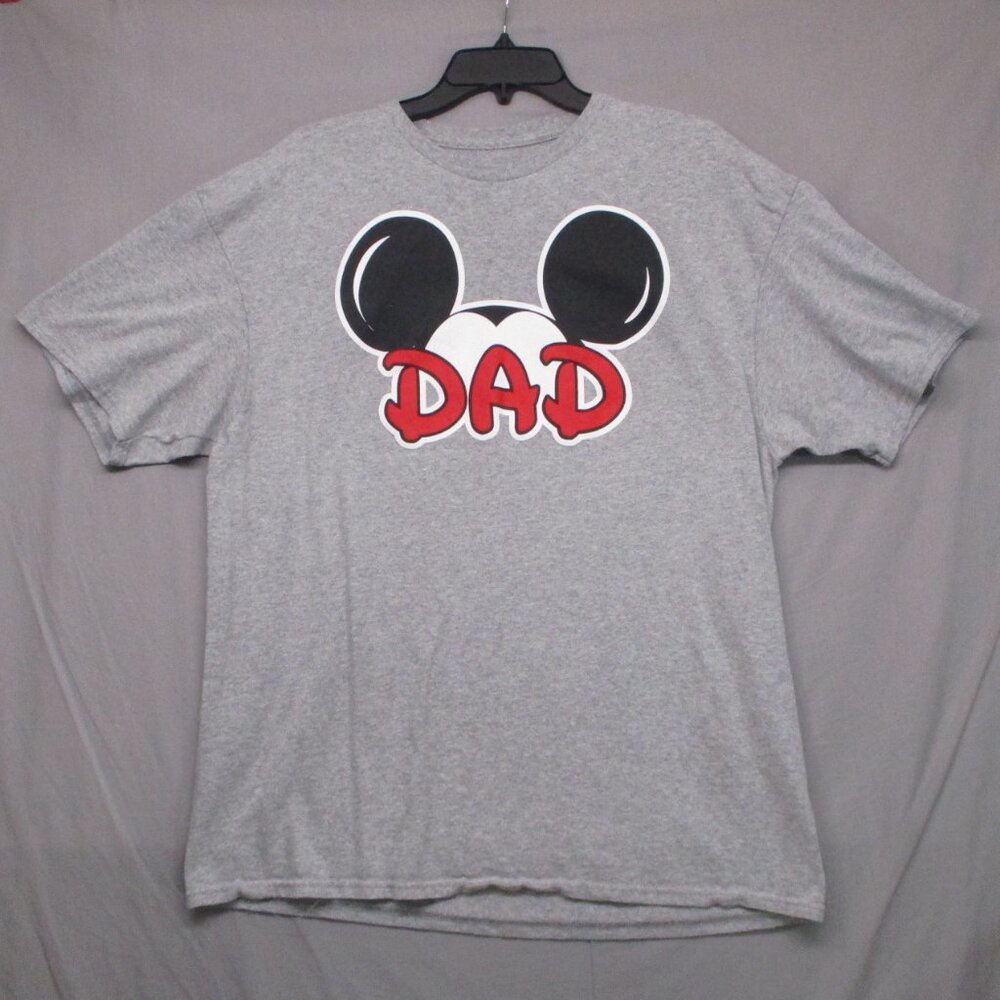 Disney Graphic Print Dad T-Shirt‎ Gray Men Size |  XL